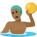 🤽🏾 person playing water polo: medium-dark skin tone display on Facebook